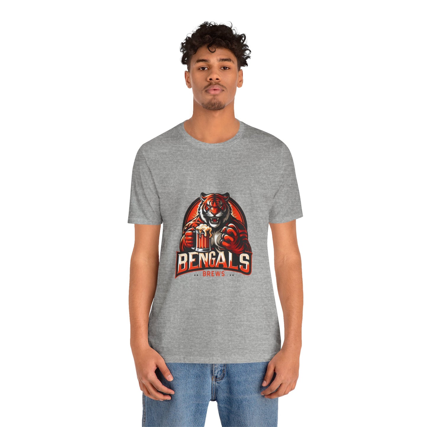 Bengals and Brews Tee Unisex Jersey Short Sleeve Tee