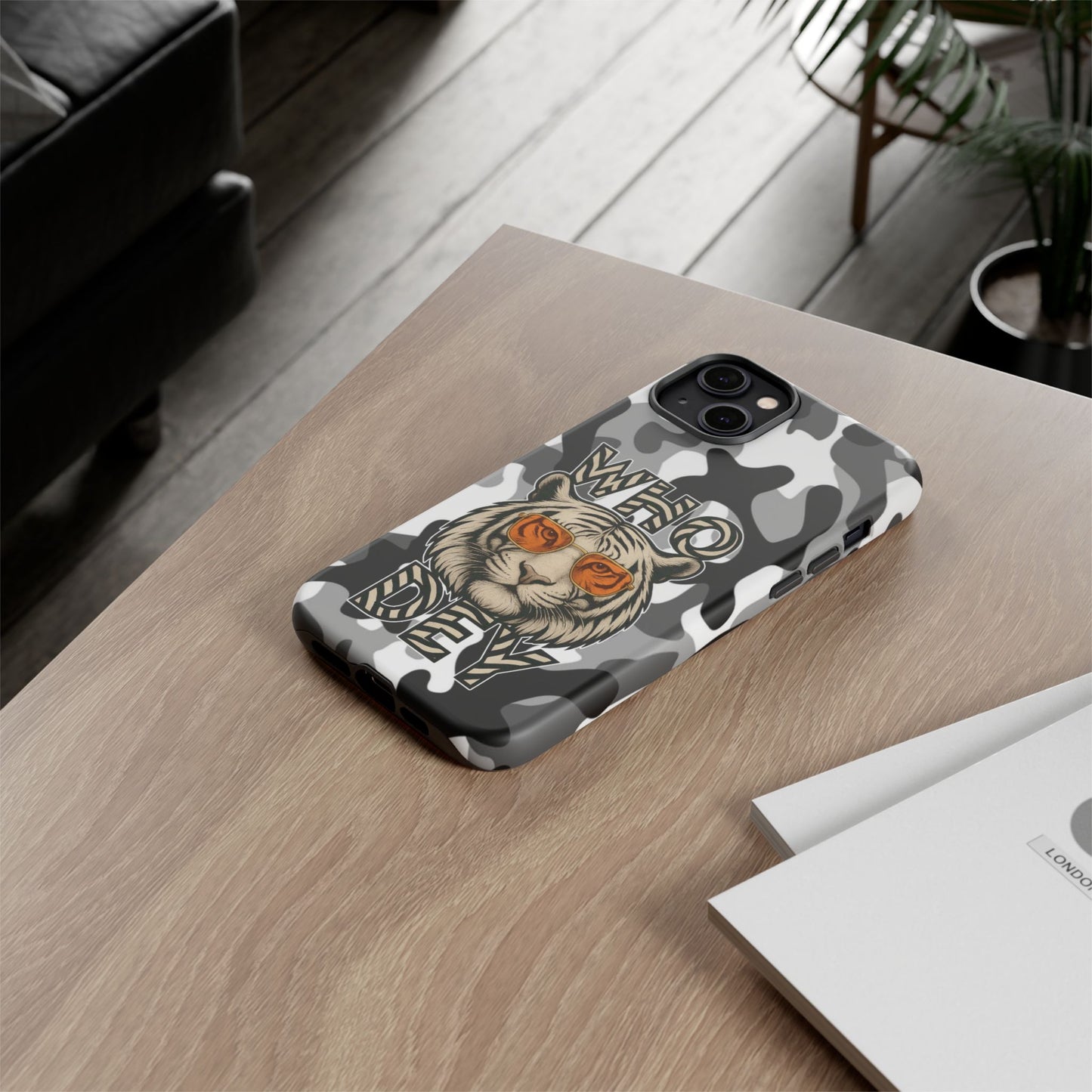 WhiteOut Tiger Phone Case for iPhone