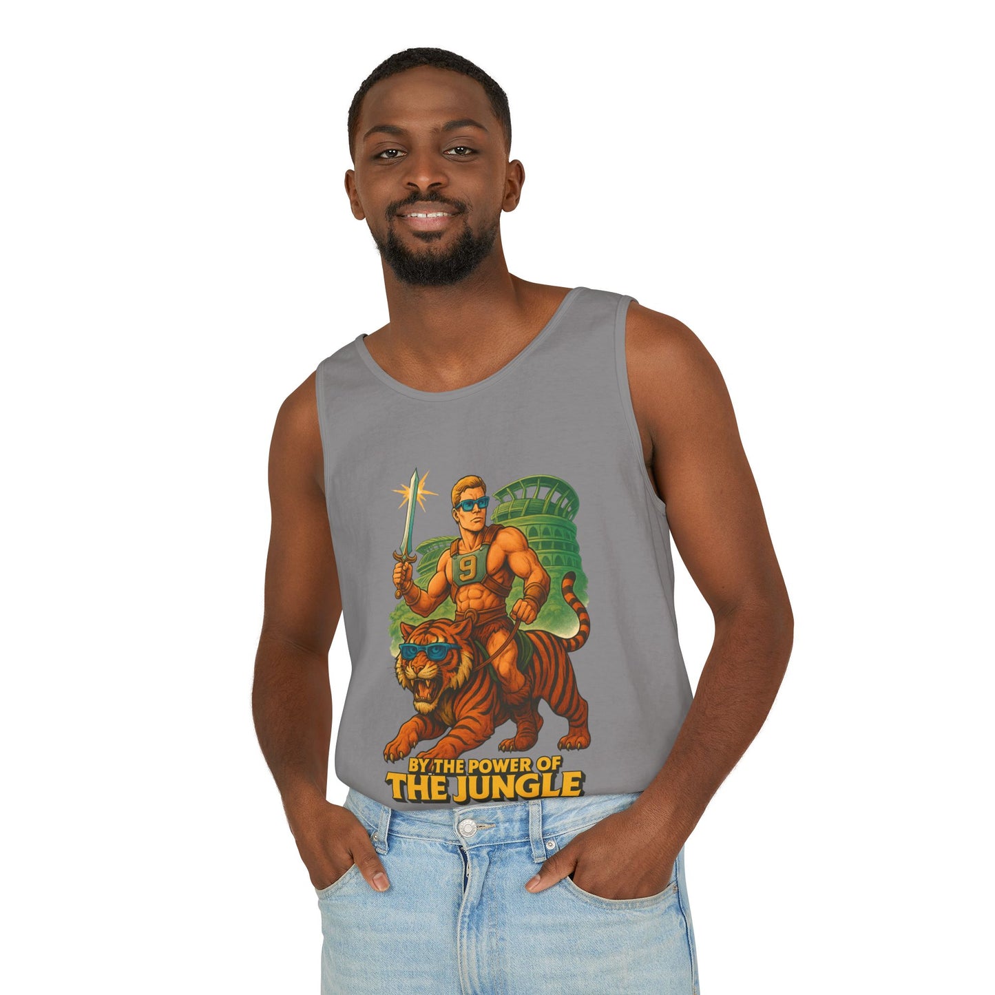 Tank Top Bengals He-Man Parody Summer Suns Out Guns Out
