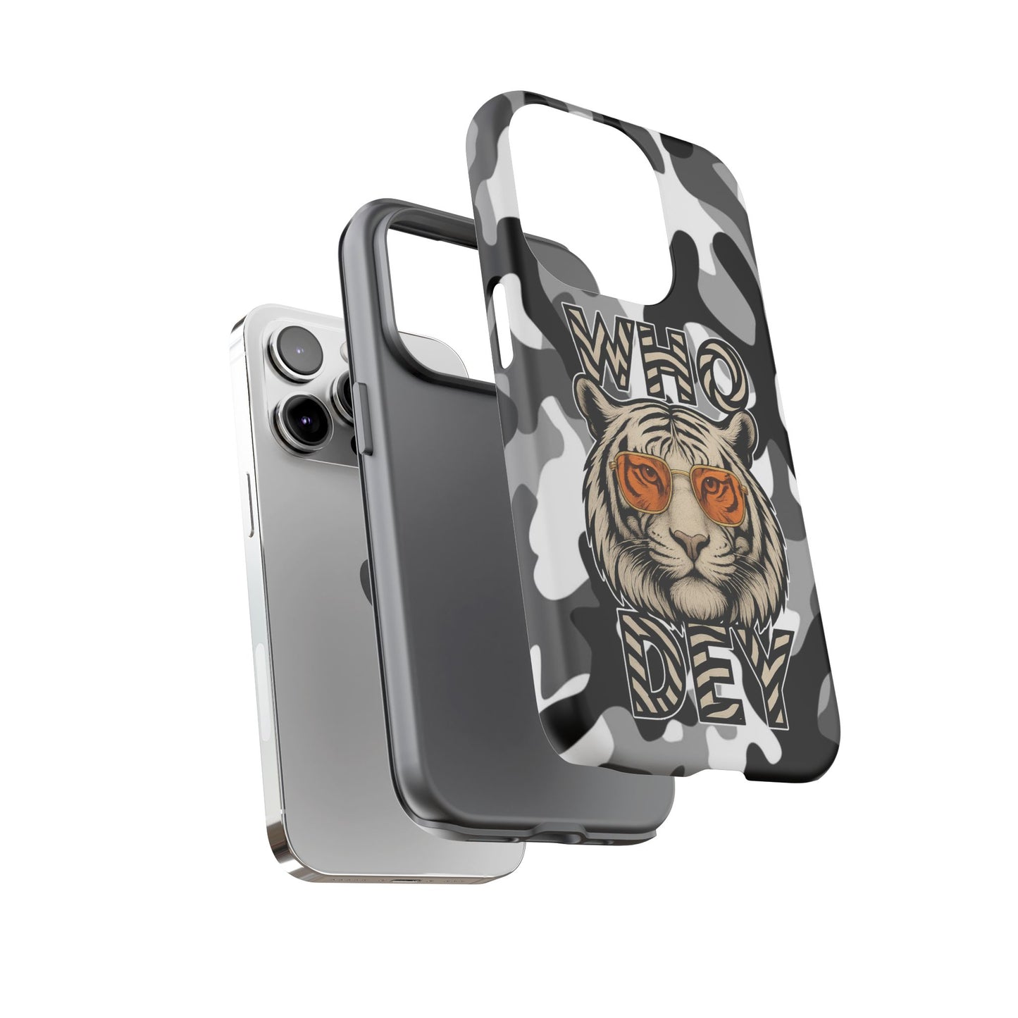 WhiteOut Tiger Phone Case for iPhone