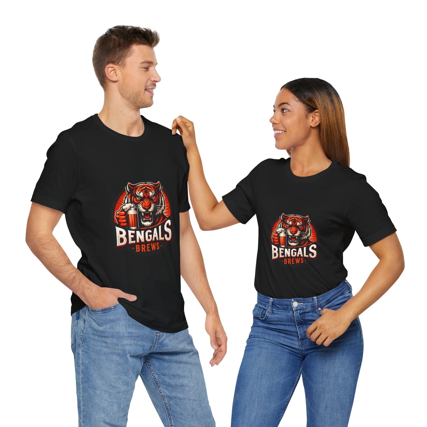 Bengals and Brews Tee Unisex Jersey Short Sleeve Tee