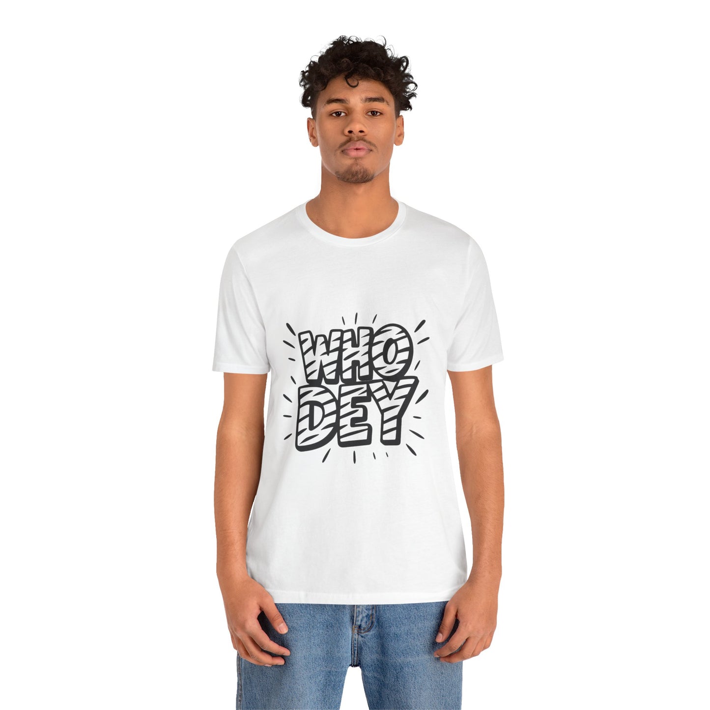 Who Dey White/Orange Out Game Unisex Jersey Short Sleeve Shirt