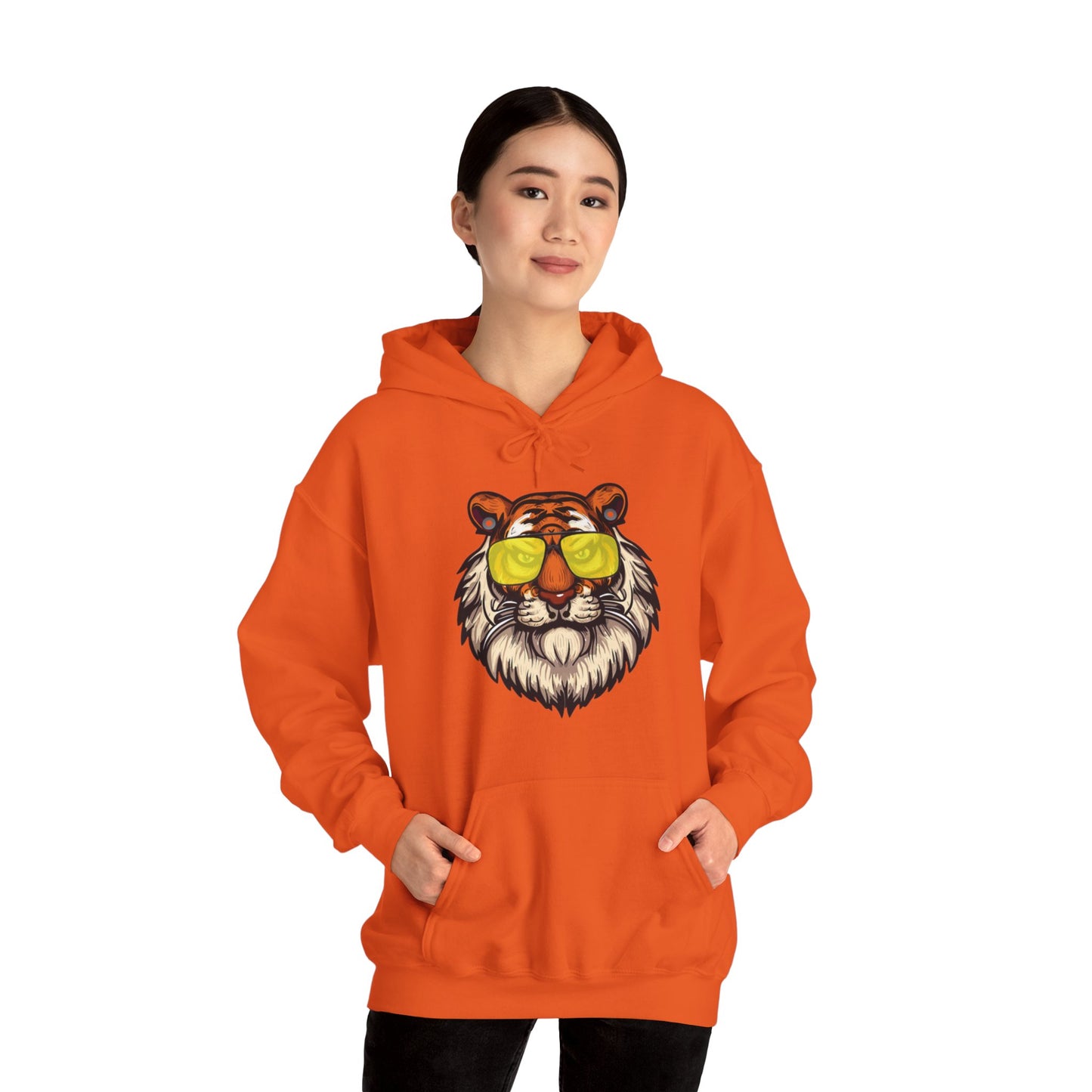 Yellow tints Tiger Unisex Heavy Blend™ Hooded Sweatshirt