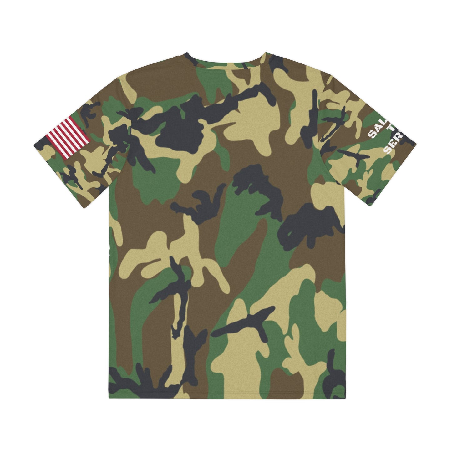 Salute to Service Cool Tiger Camo Tee - Stylish Casual Wear with American Flag
