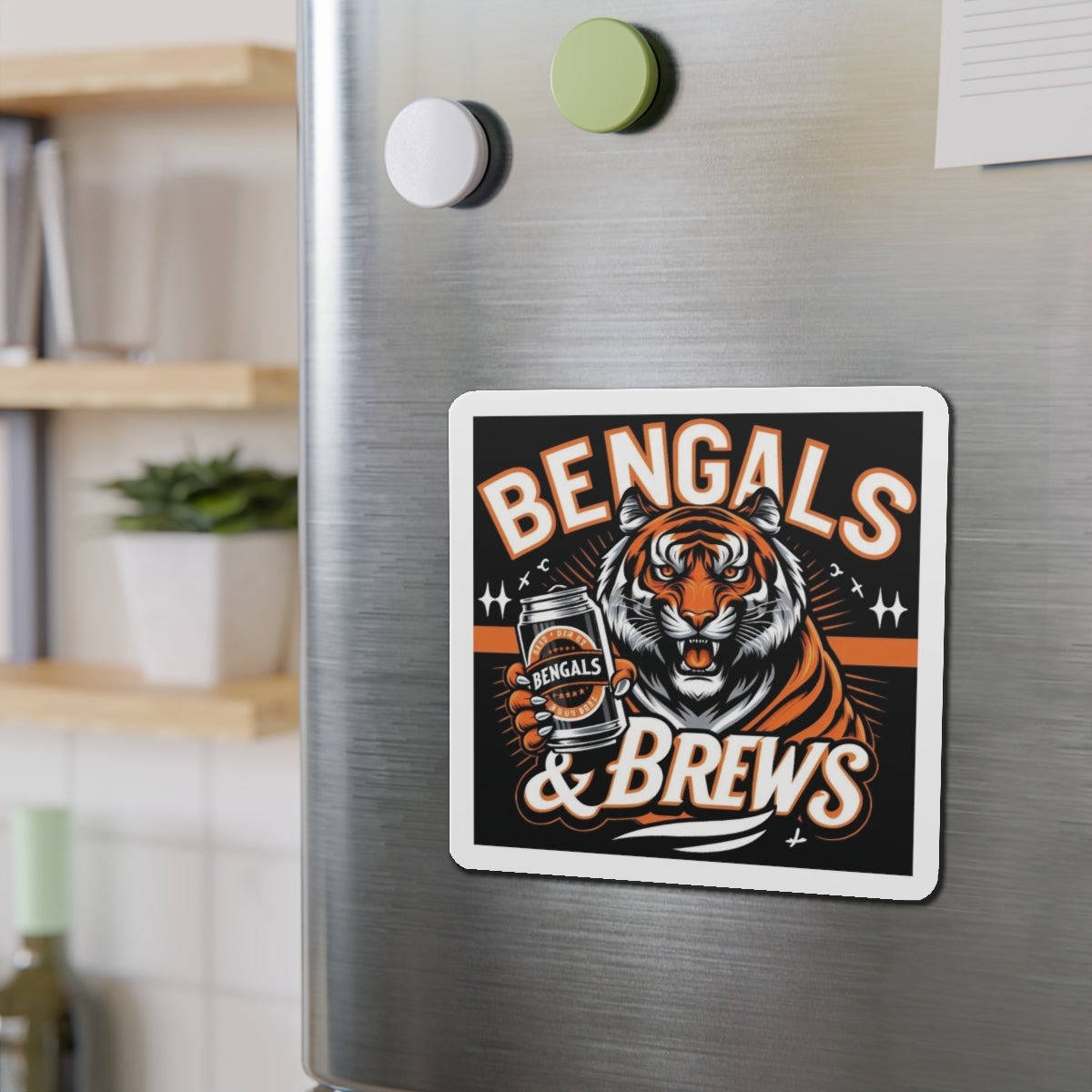 Bengals & Brews Die-Cut Magnets
