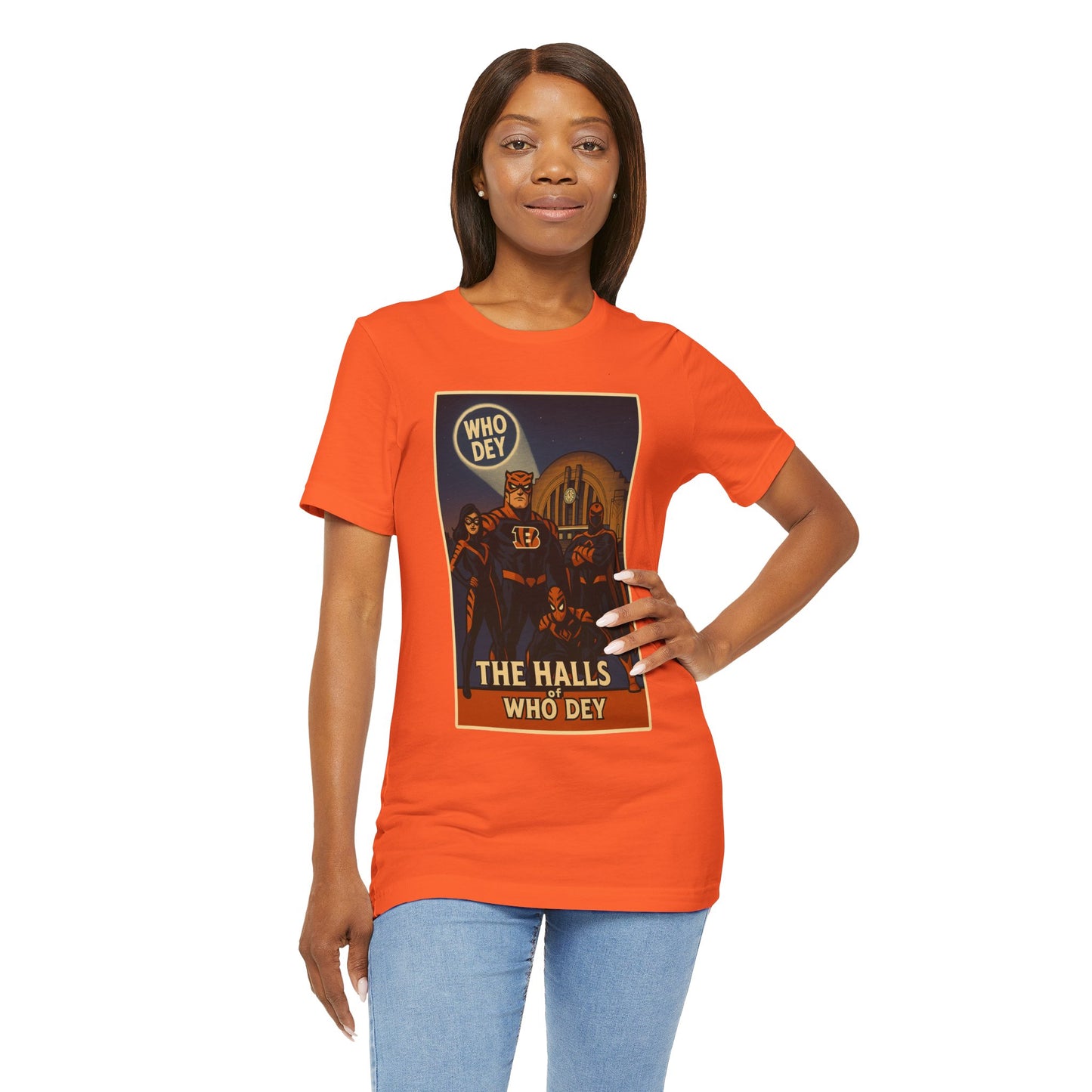Halls of Bengals Super Fans Tee, Sports Shirt, Game Day Attire, Artist Series, Gift for Football Lovers