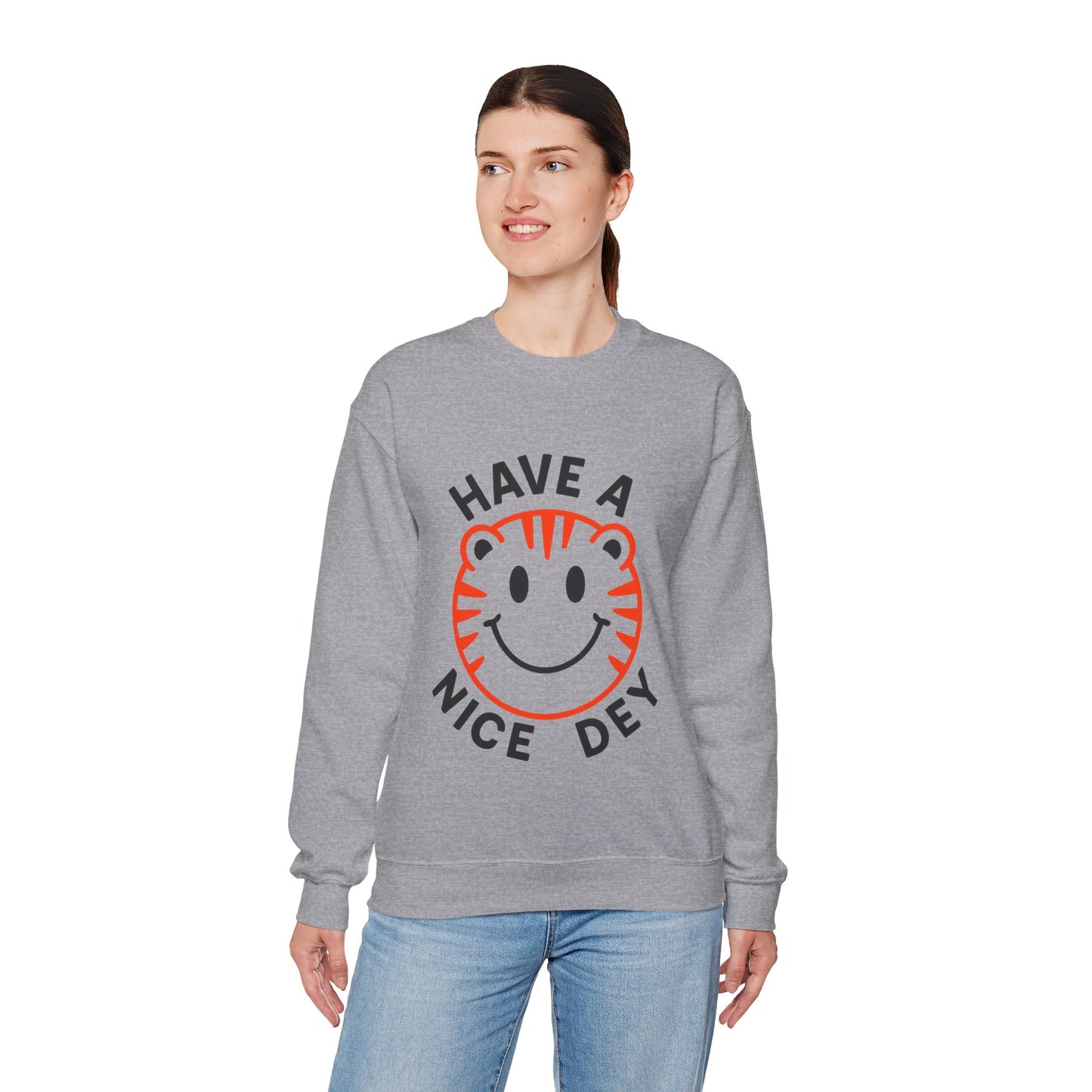 Crewneck Have a Nice Dey Sweatshirt - Cincinnati Bengals Fan Gear for Summer