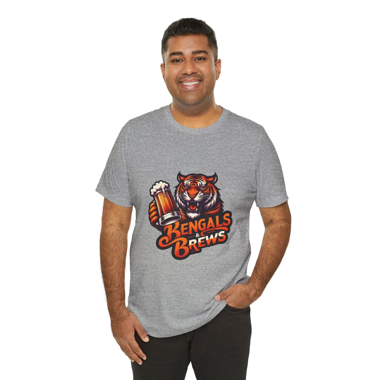 Bengals and Brews Tee Unisex Jersey Short Sleeve Tee