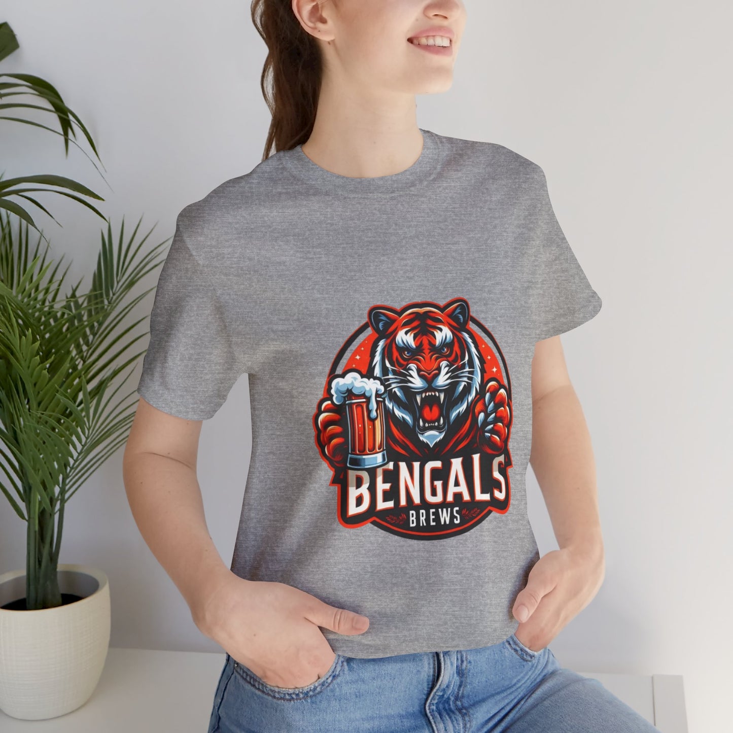 Bengals and Brews Tee Unisex Jersey Short Sleeve Tee