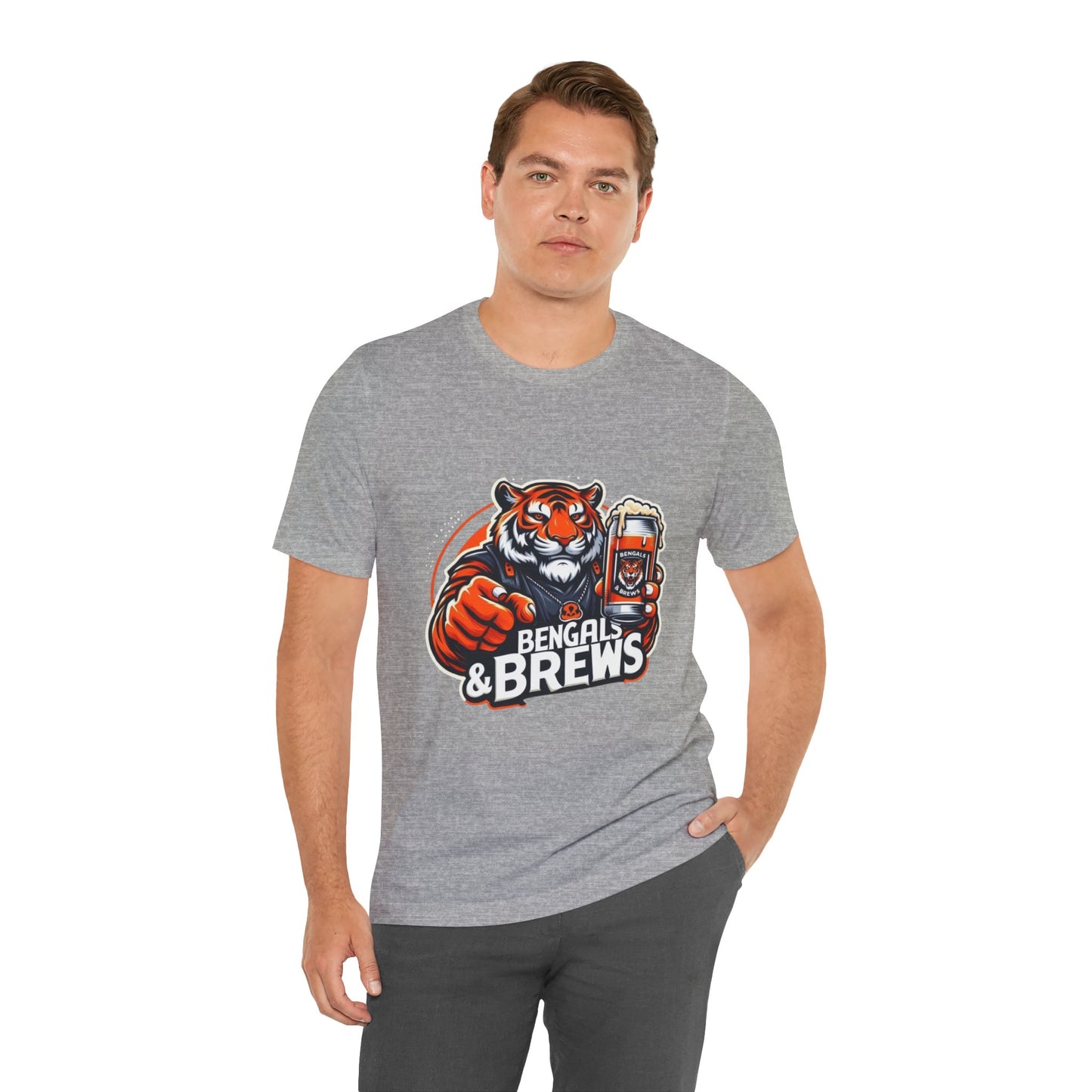Bengals and Brews Tee Unisex Jersey Short Sleeve Tee