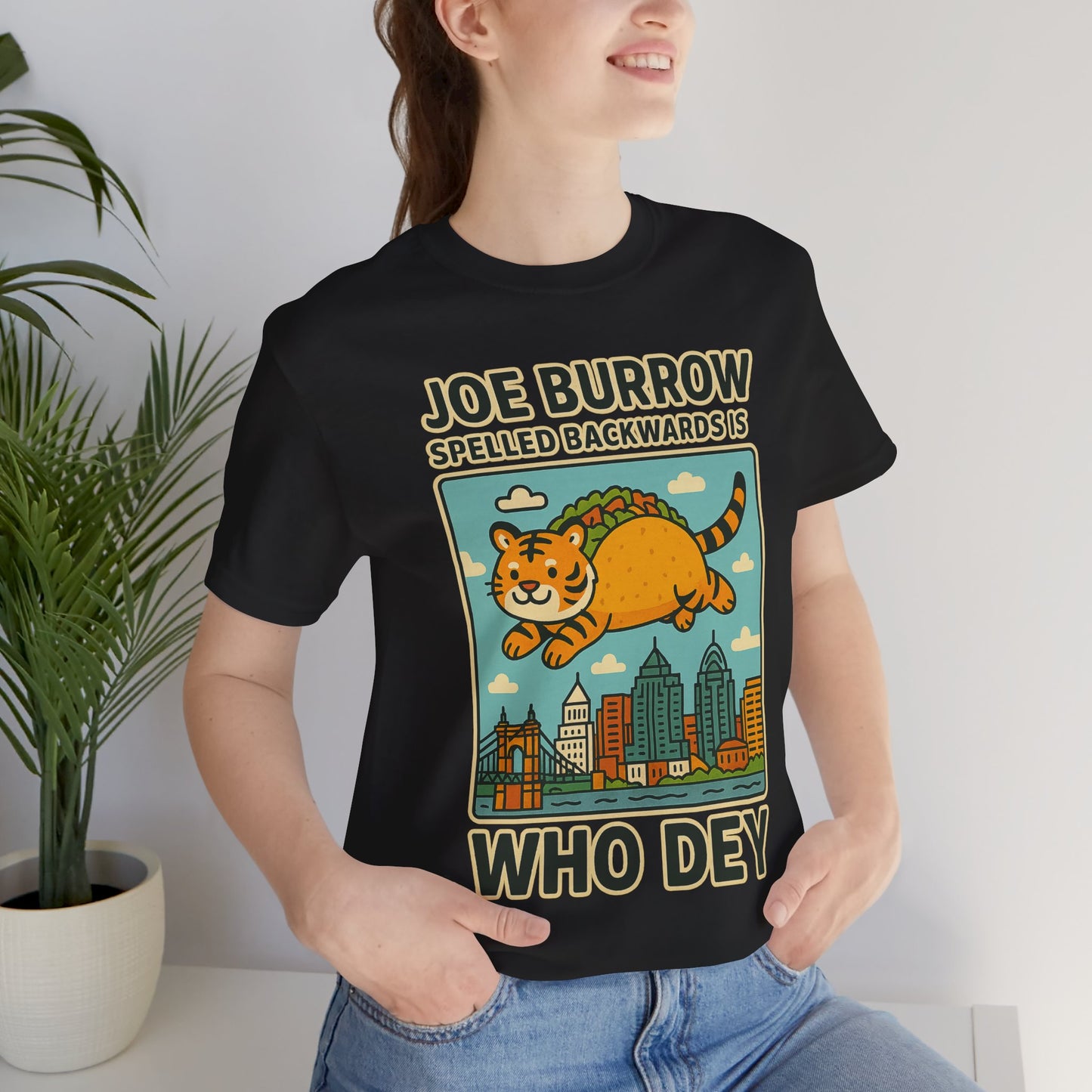 Taco Joe Who Dey Tee, Vintage Sports Shirt, Bengals Fan Apparel, Game Day Wear, Unisex Graphic Tee
