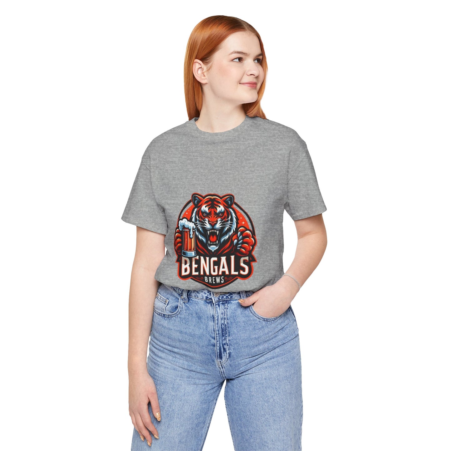 Bengals and Brews Tee Unisex Jersey Short Sleeve Tee