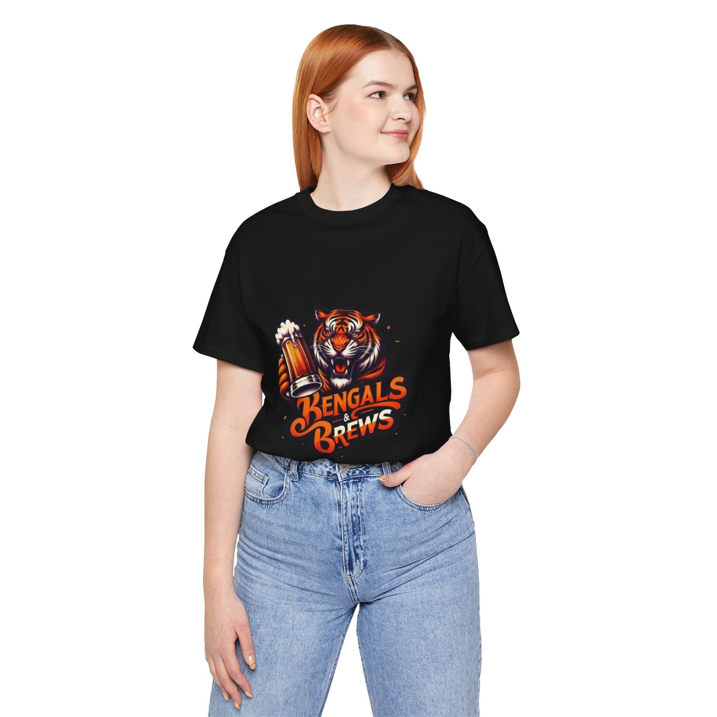 Bengals and Brews Tee Unisex Jersey Short Sleeve Tee