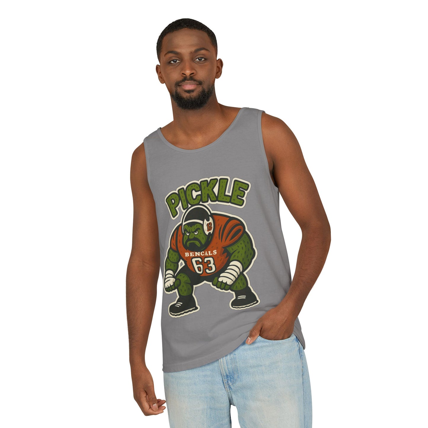Pickle Fairchild Football Tank Top, Unisex Sports Apparel, Summer Workout Shirt, Game Day Gear, Funny Graphic Top