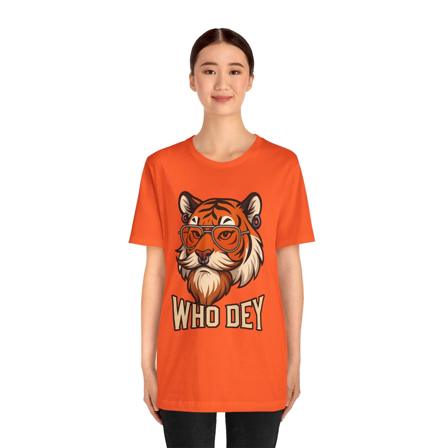 WhoDey Tiger Graphic Tee - Unisex Jersey Tee
