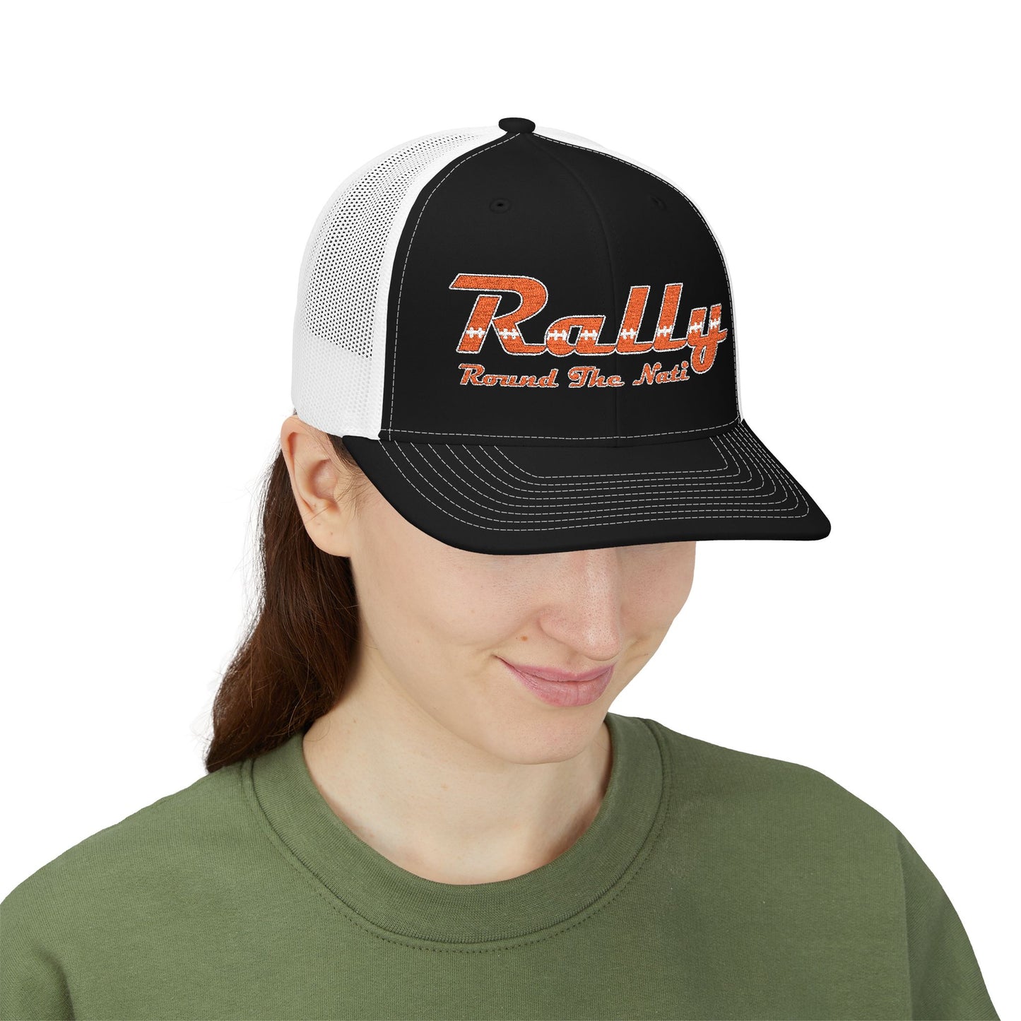 Rally Rond the Nati Embroidered Snapback Trucker Cap