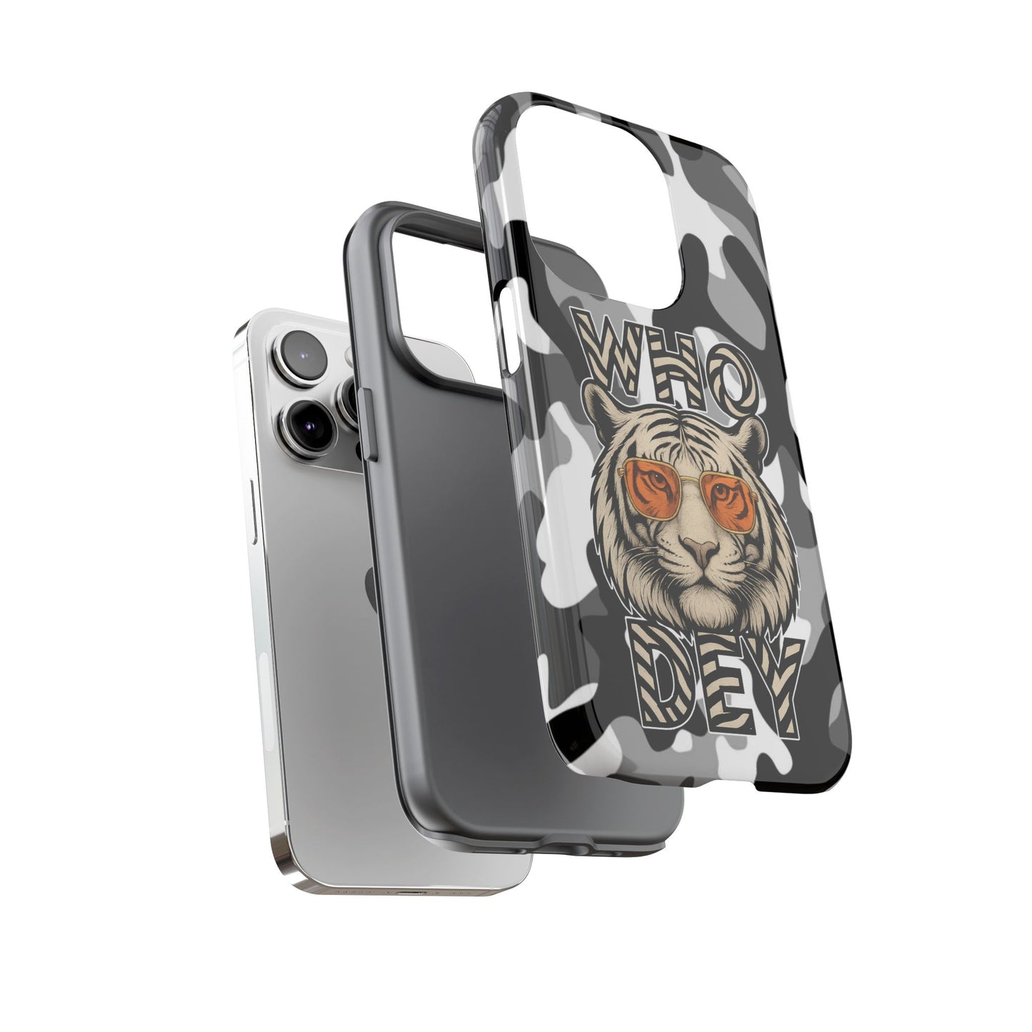 WhiteOut Tiger Phone Case for iPhone