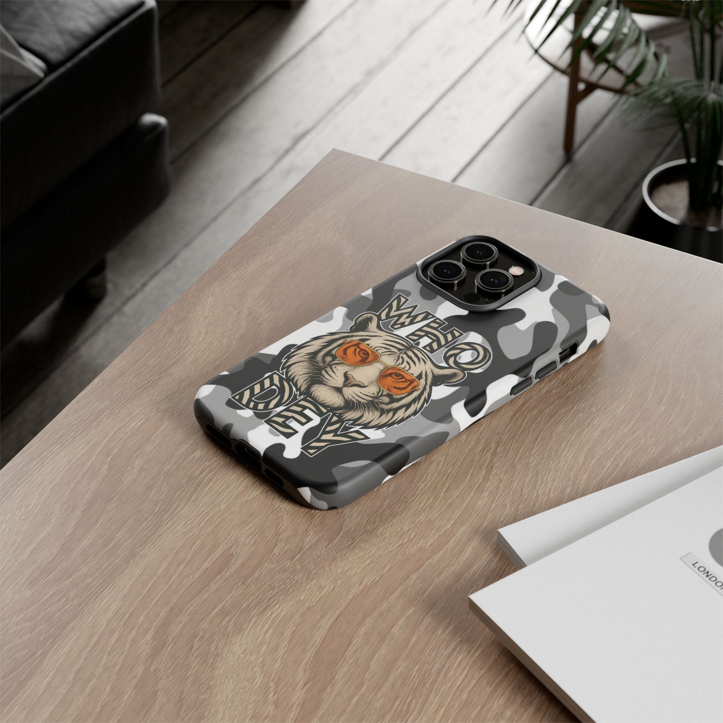 WhiteOut Tiger Phone Case for iPhone
