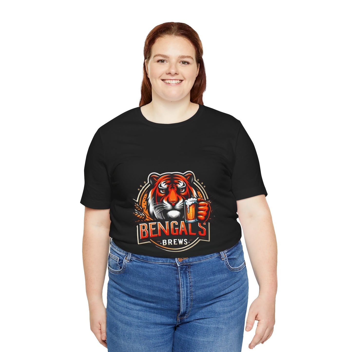 Bengals and Brews Tee Unisex Jersey Short Sleeve Tee
