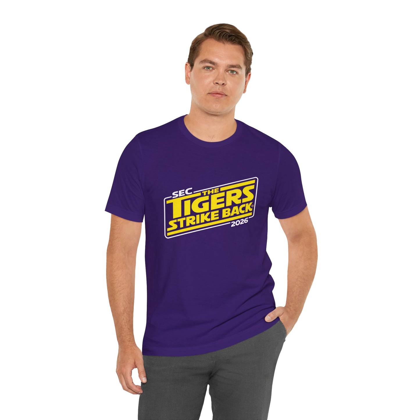 LSU Tigers Strike Back Unisex Jersey Short Sleeve Tee