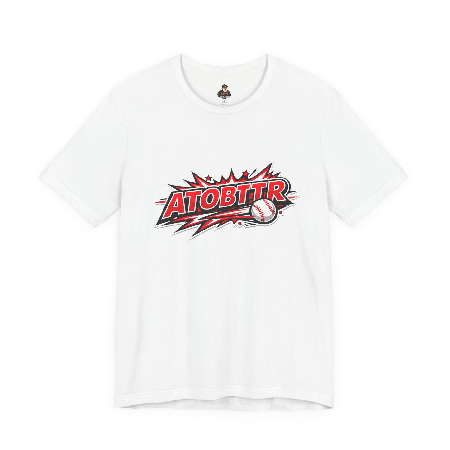 ATOBTTR Baseball Graphic Tee – Retro Explosive Sports Shirt
