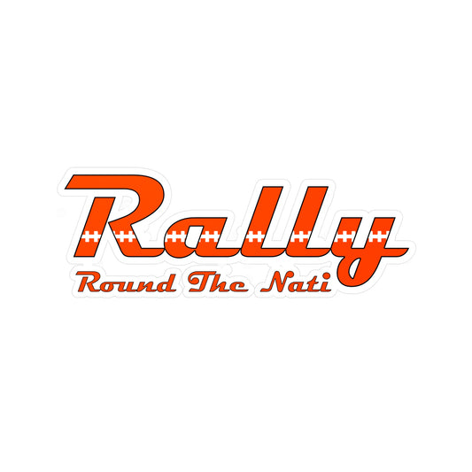 Rally Round The Nati Vinyl Kiss-Cut Stickers, Laptop Decals, Car Stickers, Bumper Stickers, Cincinnati Fan Gear