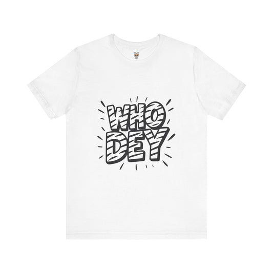 Who Dey White/Orange Out Game Unisex Jersey Short Sleeve Shirt