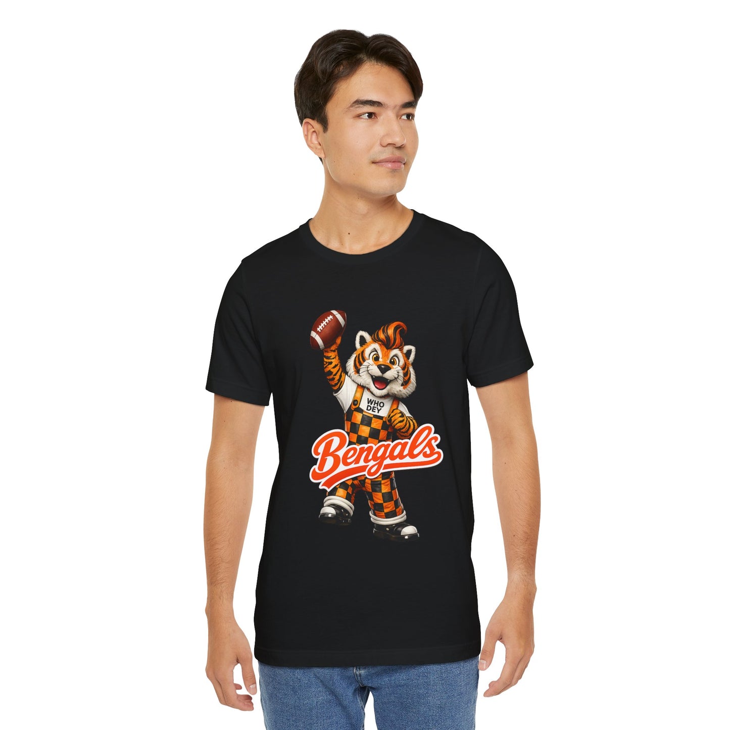 Bengals Mascot Football T-Shirt — Vintage Tiger Fan Tee
