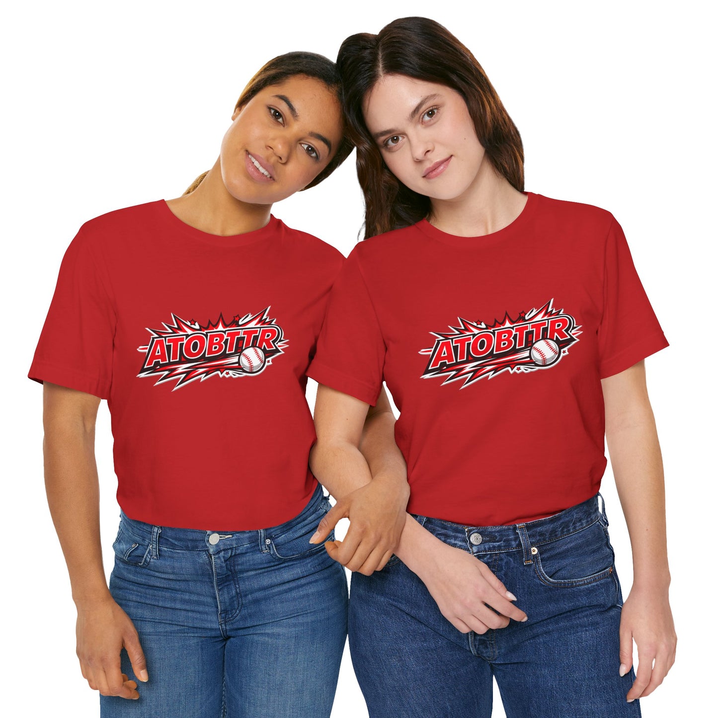 ATOBTTR Baseball Graphic Tee – Retro Explosive Sports Shirt