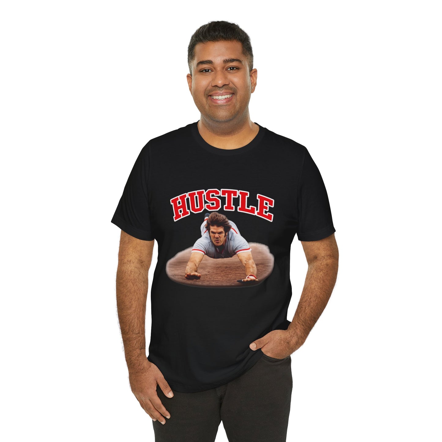 Hustle T-Shirt — Vintage Action Photo Graphic Tee for Motivated Fans