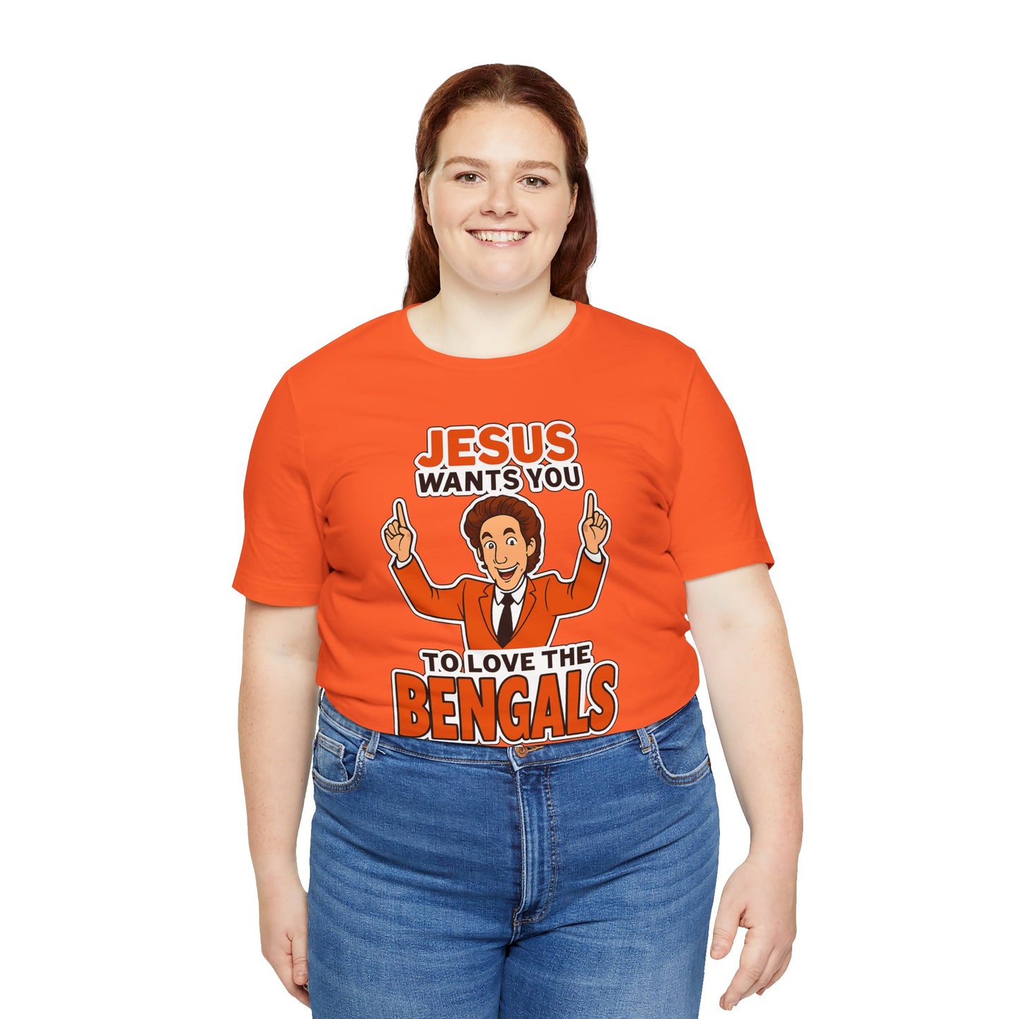 Jesus Wants You to Love the Bengals Tee, Funny T-Shirt for Sports Fans, Unisex Graphic Tee, Perfect Gift for Game Day, Family [...]