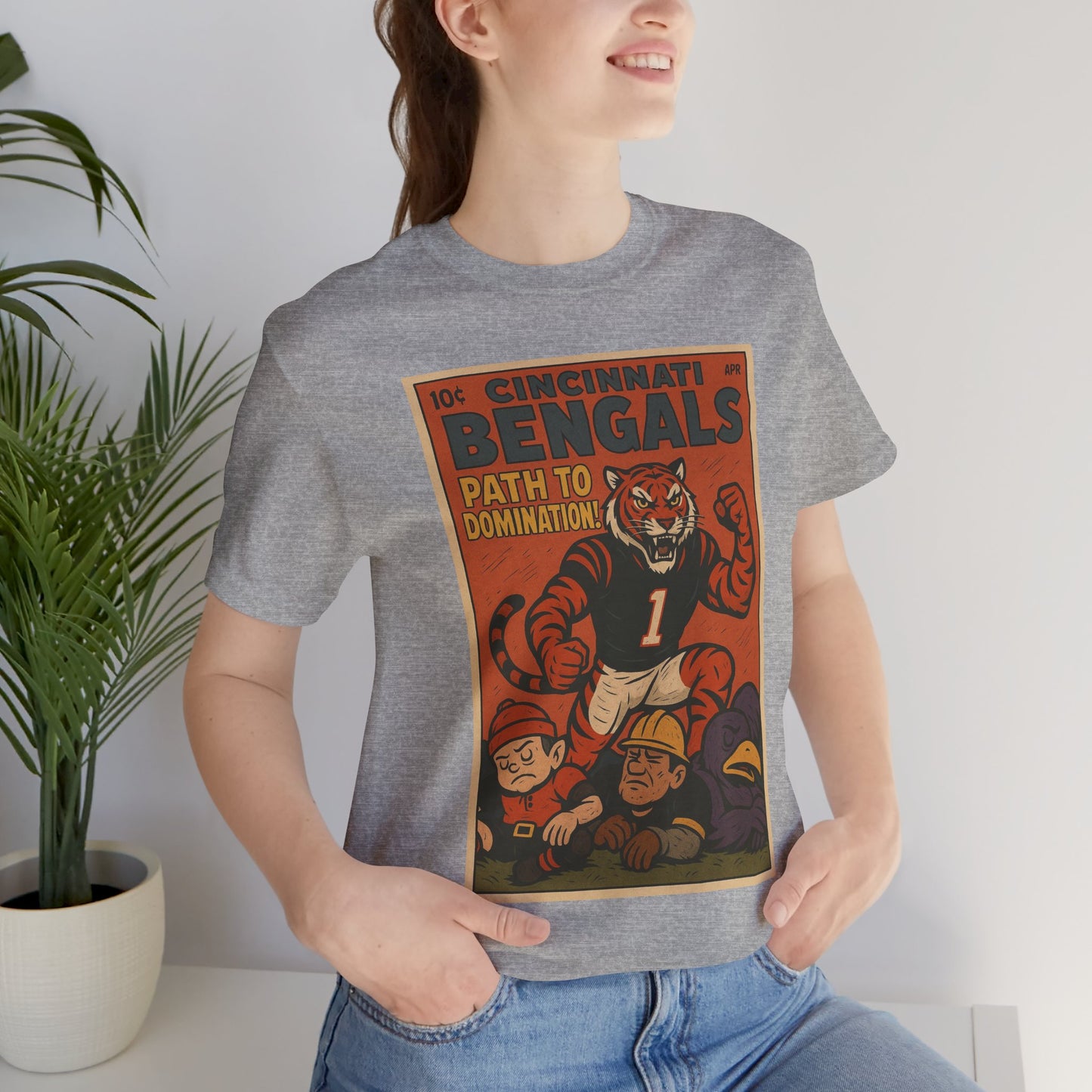 Cincinnati Bengals Comic cover Path to Domination Unisex Short Sleeve Tee -