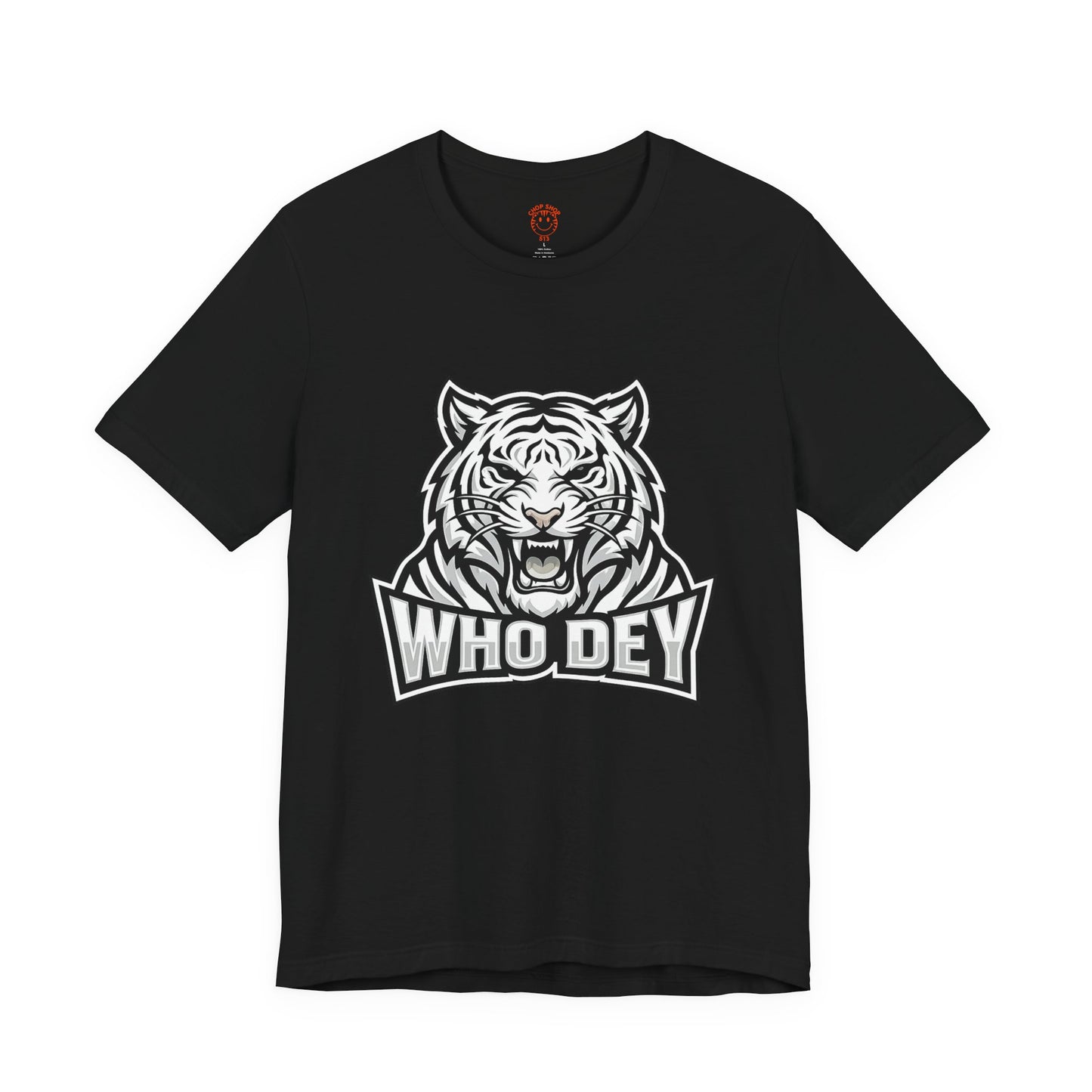 Tiger 'Who Dey' Graphic Tee — Bold Mascot Shirt for Fans