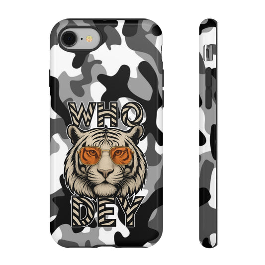 WhiteOut Tiger Phone Case for iPhone