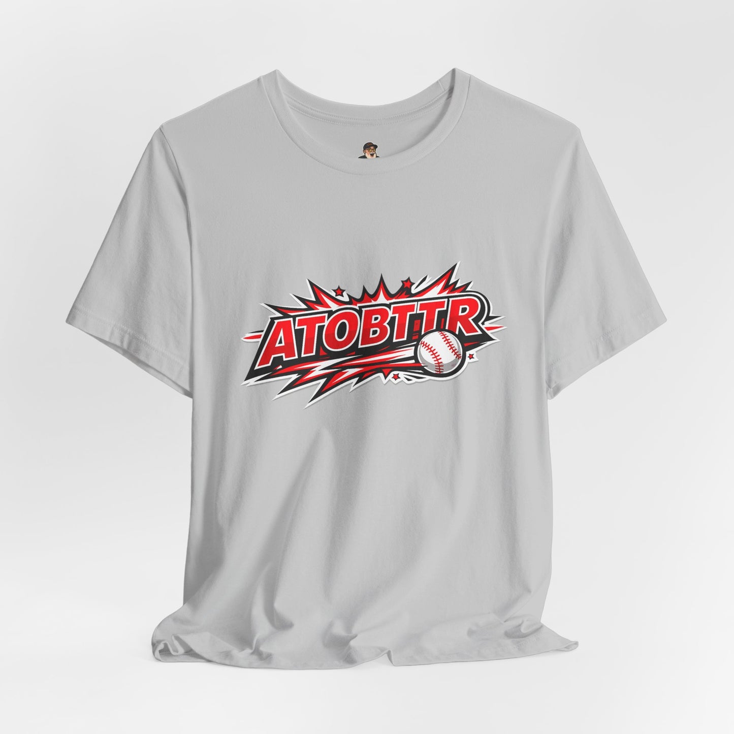 ATOBTTR Baseball Graphic Tee – Retro Explosive Sports Shirt