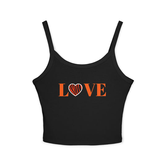 Love Bengals Women's Spaghetti Strap Tank Top