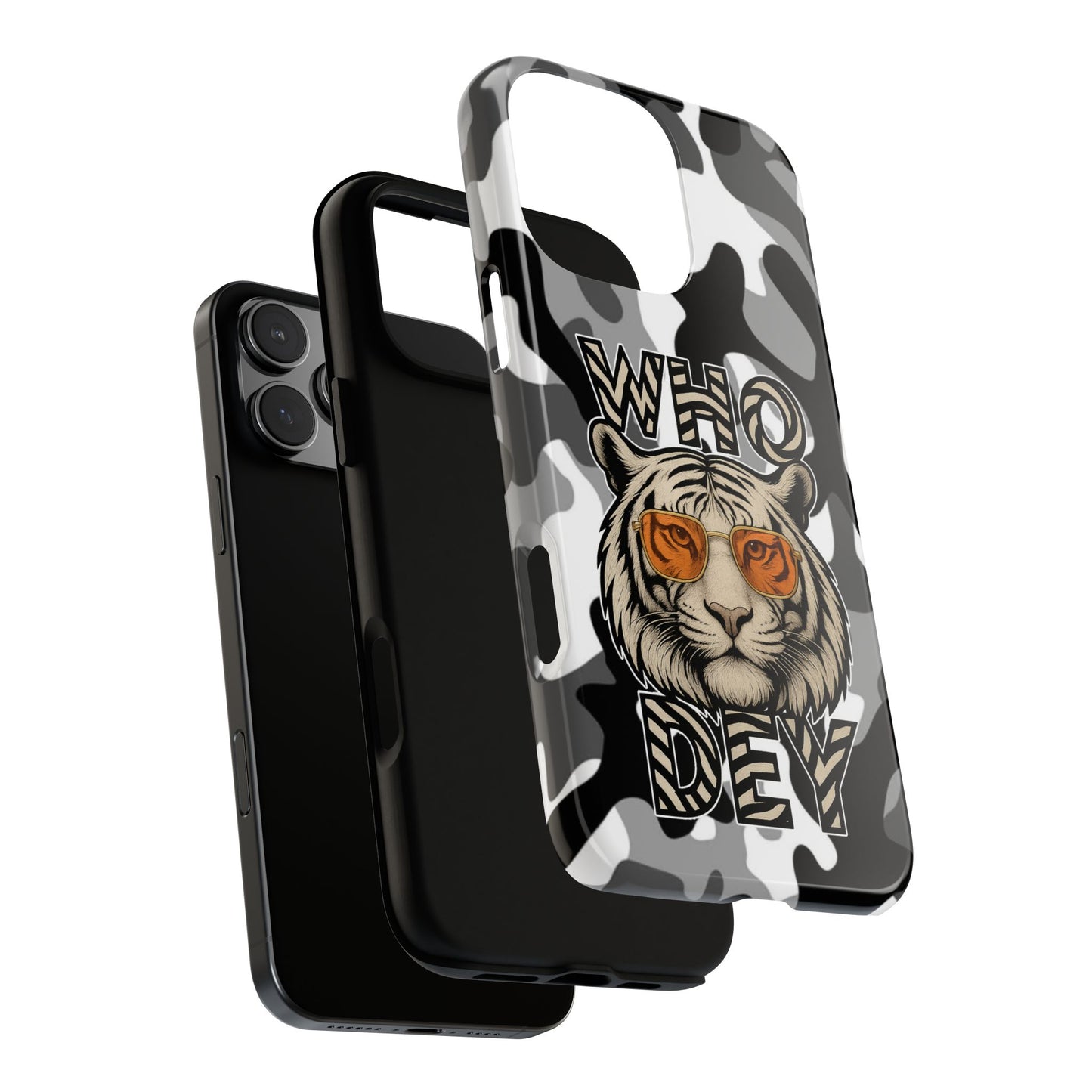 WhiteOut Tiger Phone Case for iPhone