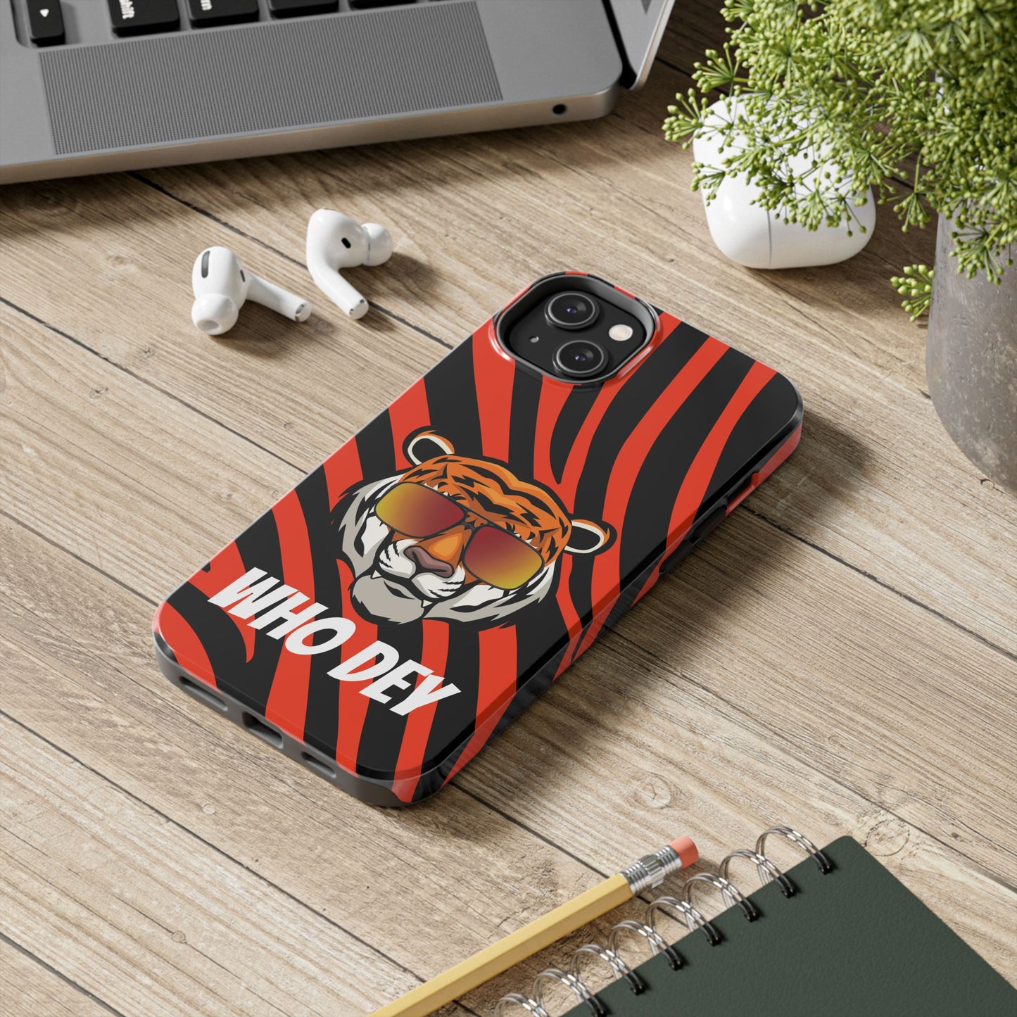 Who Dey Tiger Tough Phone Case