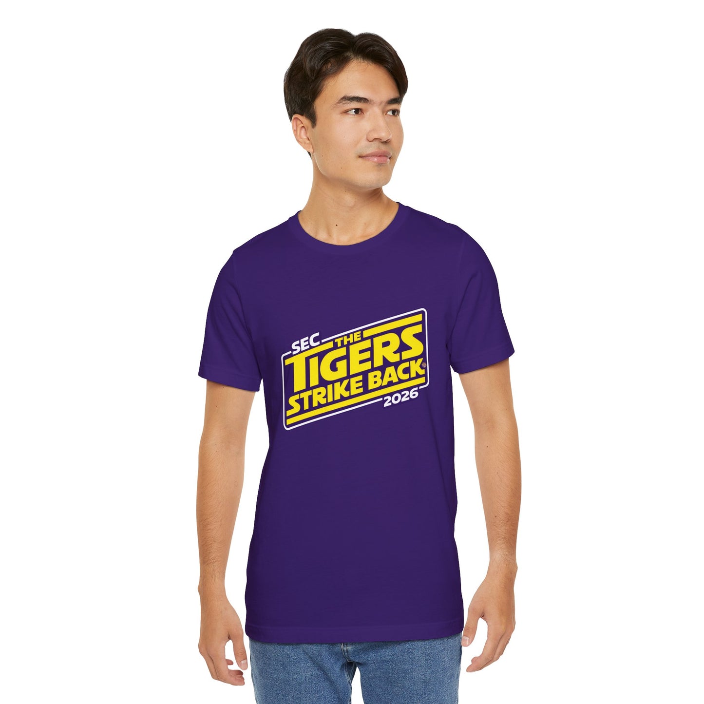 LSU Tigers Strike Back Unisex Jersey Short Sleeve Tee