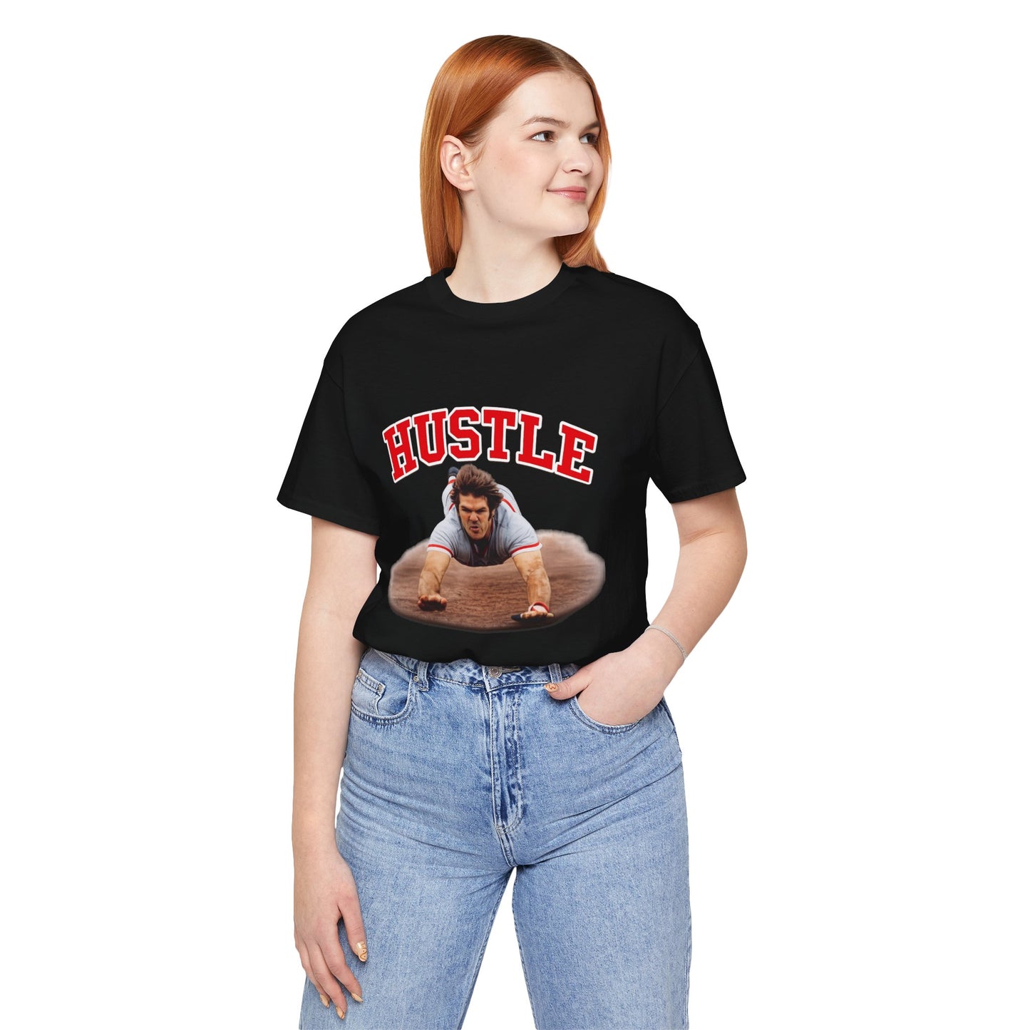 Hustle T-Shirt — Vintage Action Photo Graphic Tee for Motivated Fans