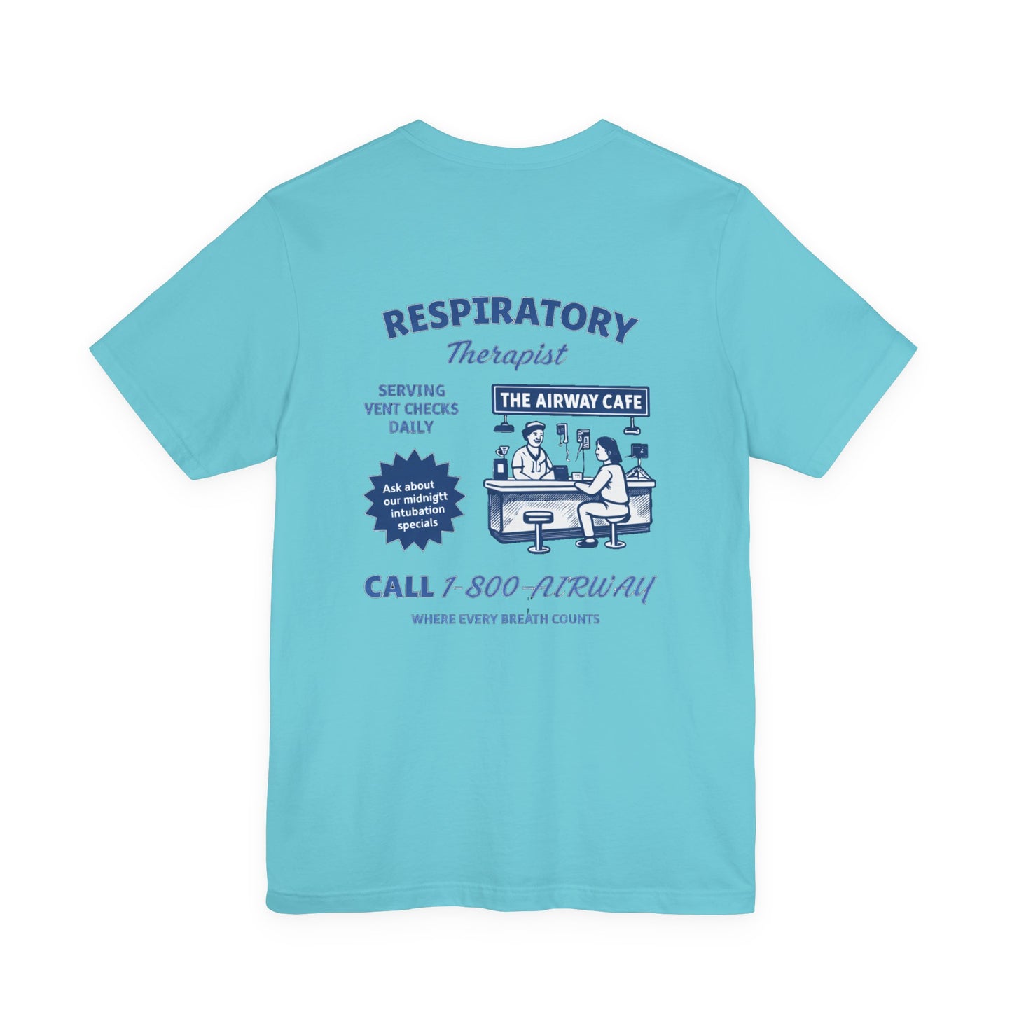 Respiratory Therapist Tee — Retro 'Airway Cafe' Medical Shirt