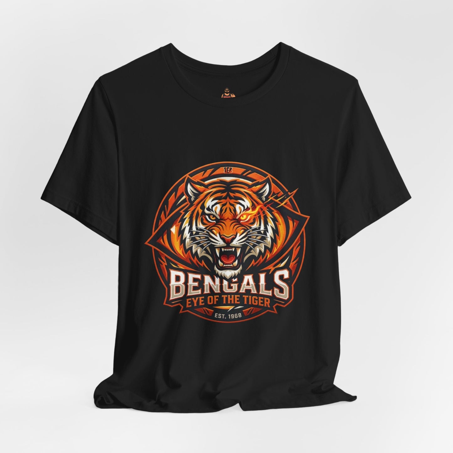 Bengals 'Eye of the Tiger' Graphic Tee – Bold Orange Fan Shirt