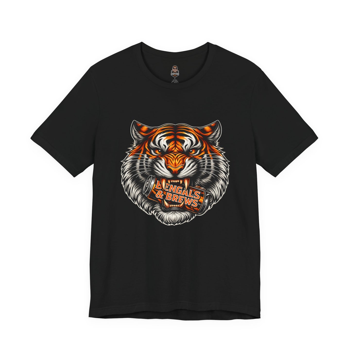 Bengals and Brews Football Tee — Bengals Fans Pride Orange Shirt