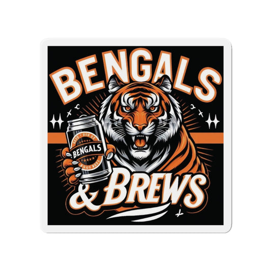 Bengals & Brews Die-Cut Magnets