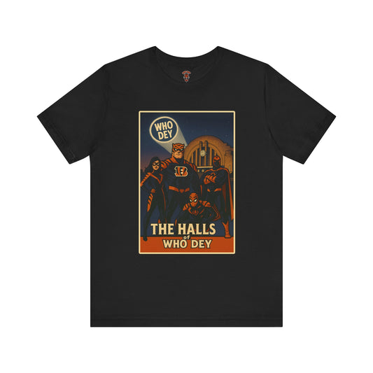 Halls of Bengals Super Fans Tee, Sports Shirt, Game Day Attire, Artist Series, Gift for Football Lovers