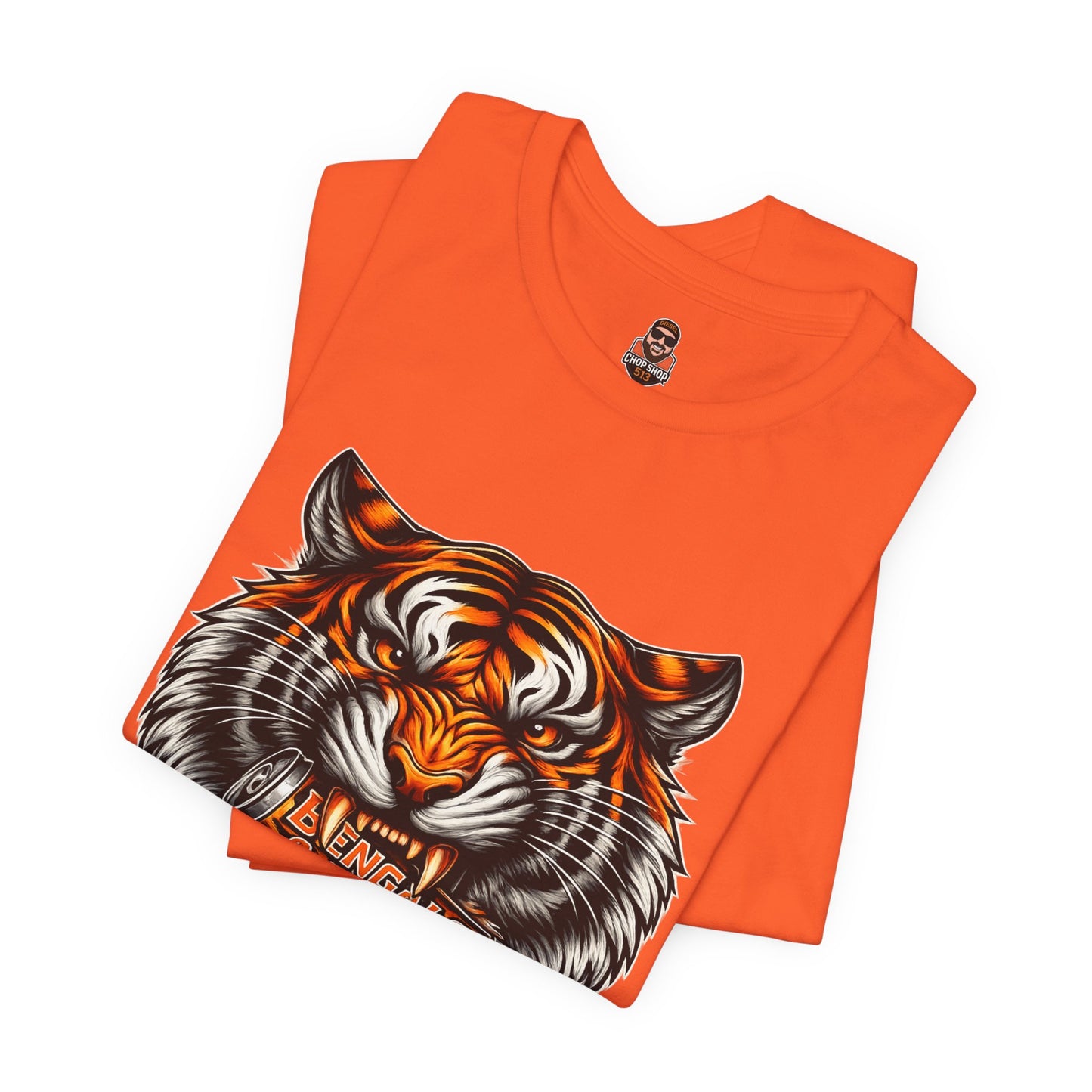 Bengals and Brews Football Tee — Bengals Fans Pride Orange Shirt