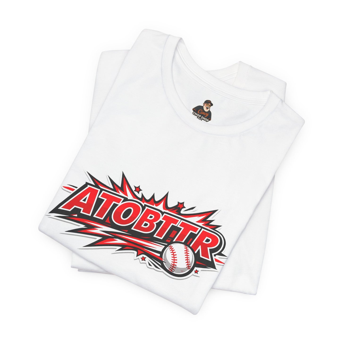 ATOBTTR Baseball Graphic Tee – Retro Explosive Sports Shirt
