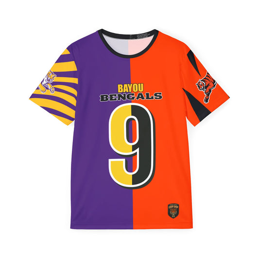 Bayou Bengals #9 Shirsey Sports Jersey