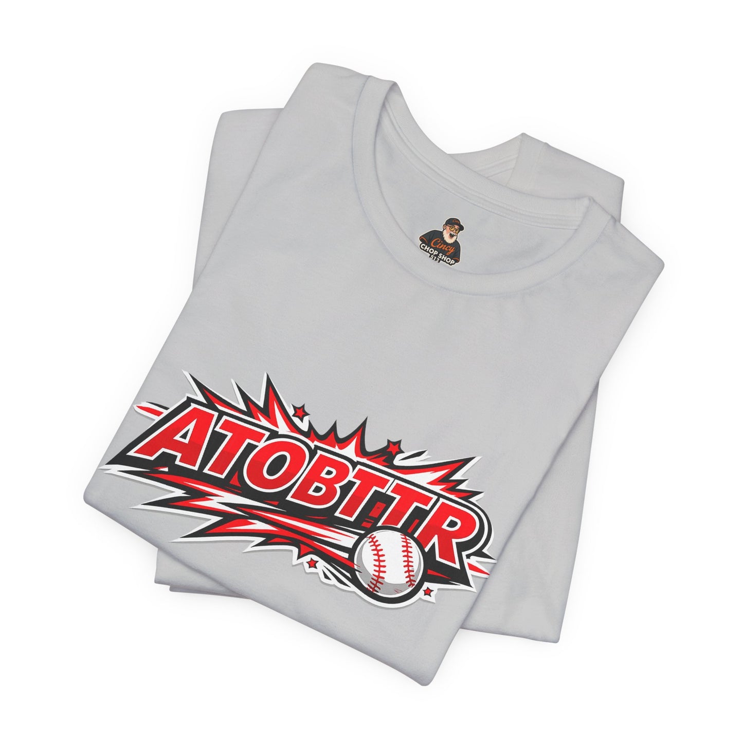 ATOBTTR Baseball Graphic Tee – Retro Explosive Sports Shirt