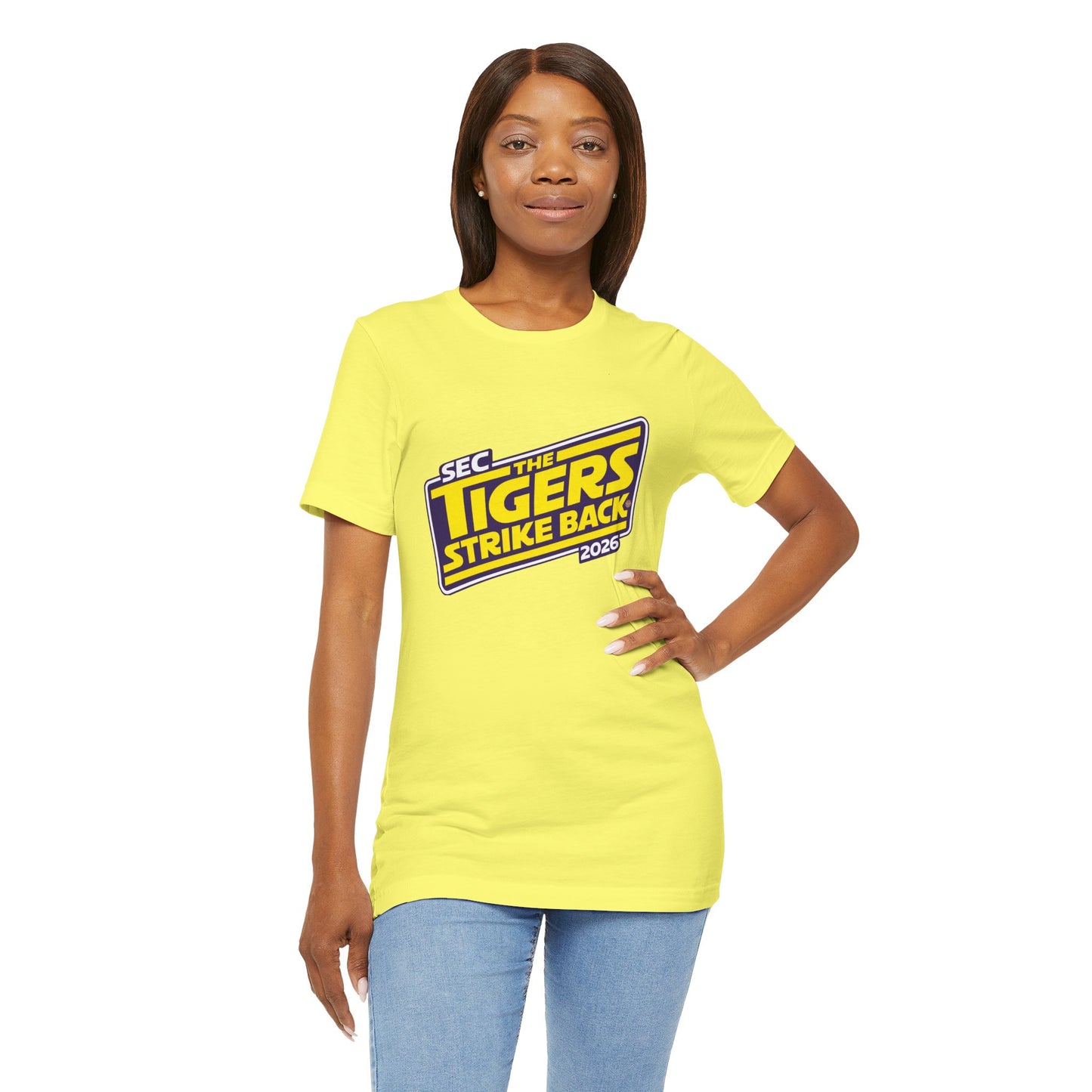 LSU Tigers Strike Back Unisex Jersey Short Sleeve Tee